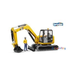 Bruder Cat Mini Excavator munkással (02466)
