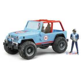 Bruder Jeep Cross terepjáró (kék) sofőrrel (02541)