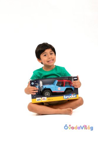 Bruder Jeep Cross terepjáró (kék) sofőrrel (02541)