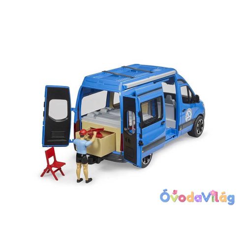 Bruder MB Sprinter lakóautó sofőrrel (02684)