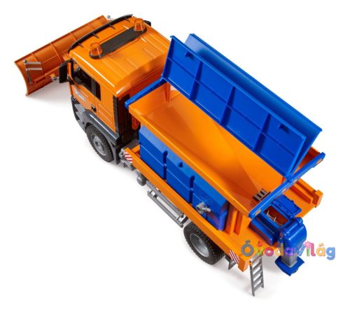 MAN TGS szórókocsi első ekevassal - Bruder 3785