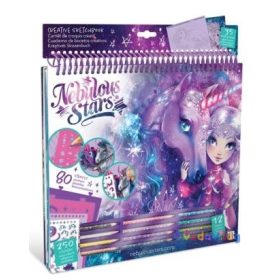 Fantasy lovak kreatív vázlatfüzet (lila) Nebulous Stars