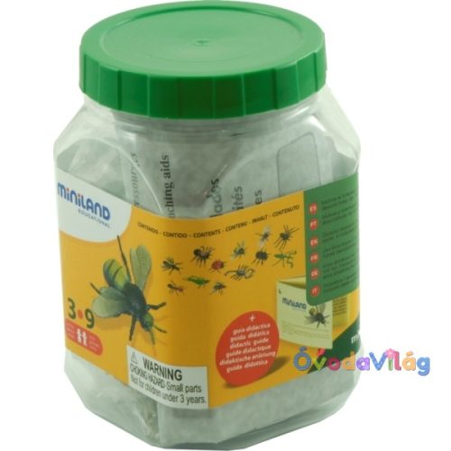 Rovar készlet 12 db-os, műanyag, MINILAND-ovodavilag.hu