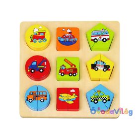 Járműves forma puzzle