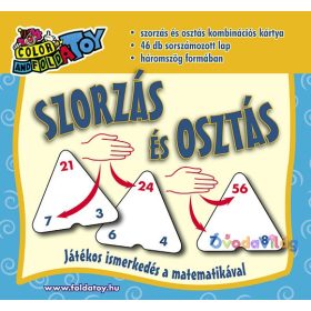 Készségfejlesztő kártya: szorzás-osztás háromszög