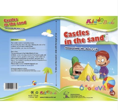 Lépésről lépésre színező - Homokvárak - Kiddo Books