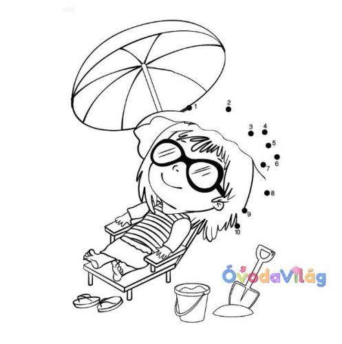 Lépésről lépésre színező - Homokvárak - Kiddo Books