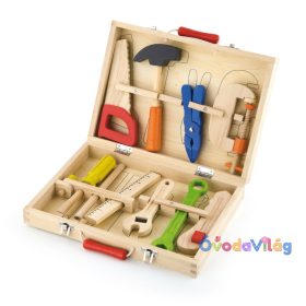 Szerszámok fadobozban (10 darabos)