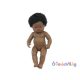  Baba - afrikai lány, hajas, 38 cm-es, vízálló, Miniland -ovodavilag.hu