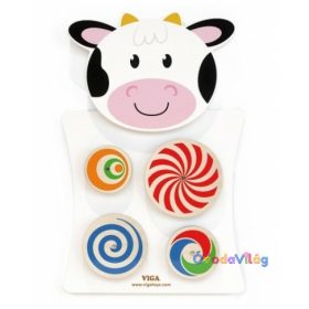 Falra szerelhető logikai játék (tehén)