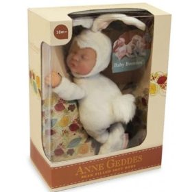 Babafigura fehér nyuszi Anne Geddes