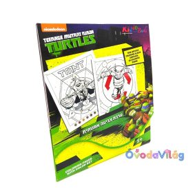 Tini Ninja Teknőc Szám szerinti színező Kiddo Books-ovodavilag.hu