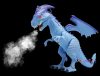 Dragon-i Hatalmas Megasaurus lépdelő és füstöt okádó - Sárkány