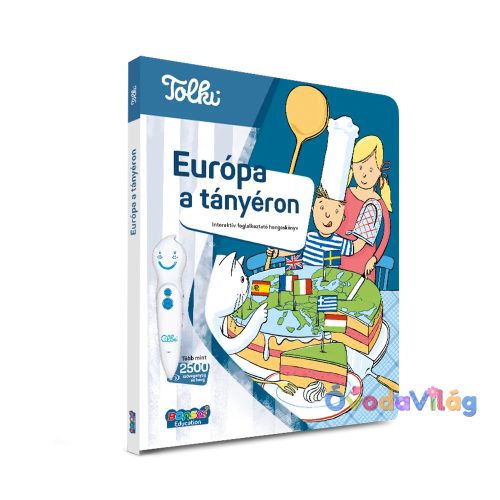 Tolki Interaktív foglalkoztató könyv - Európa a tányéron
