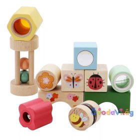 Hangot adó, rovaros építőkocka (14 db-os)