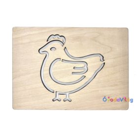 Rajzsablon – Tanyasi tyúk