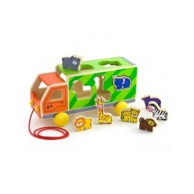 Formabedobó kamion állatos