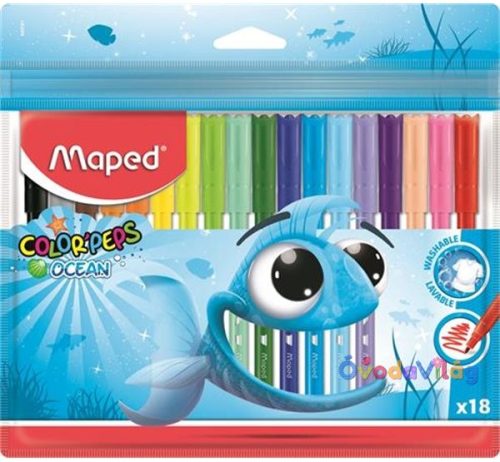 Filctoll készlet 18db-os MAPED "Color Peps Ocean" - ovodavilag.hu