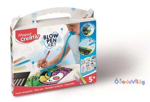 Fújós filctoll készlet MAPED CREATIV, "Blow pen Art" csíkozás