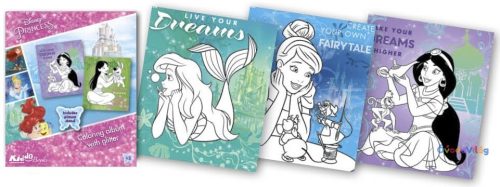 Disney Hercegnők csillámos foglalkoztató Kiddo Books-ovodavilag.hu
