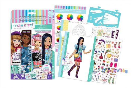 Make It Real Divattervező vázlatfüzet Városi divat