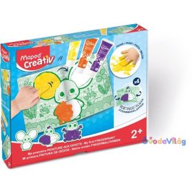   Kreatív készségfejlesztő készlet, MAPED CREATIV, "Early age", ujjfesték